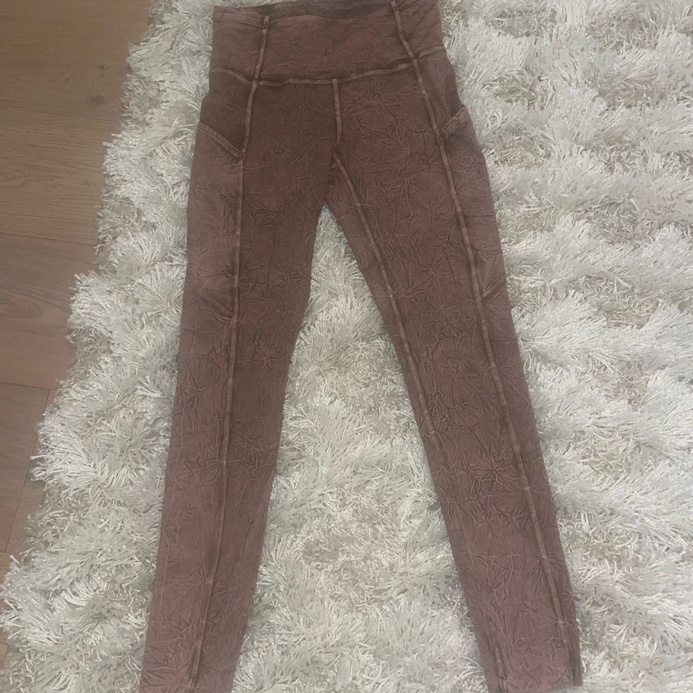 Pink tie dye lululemon leggings! Size 2